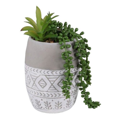 NATURAL LIVING Saksija ukrasna stone 18cm Incas Diam 54662 Slike
