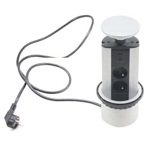  Priključni stub za ploču stola &mdash; 2x 230 V + USB-A 3,1 A + USB-C 15,5 W (230 V) Cene
