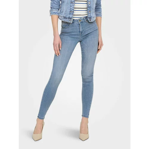 Only Jeans hlače Power 15228584 Modra Skinny Fit