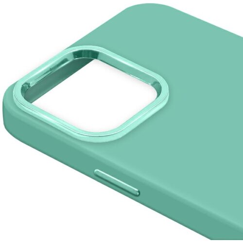 Satin silikonski ovitek za iPhone 13 6.1 - mat mint Slike