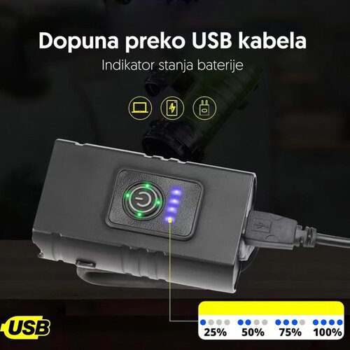  Punjiva LED lampa za bicikl sa LED diodama Slike