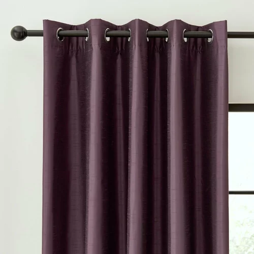 Catherine Lansfield Temno vijolične zatemnitvene zavese v kompletu 2 ks 168x229 cm –