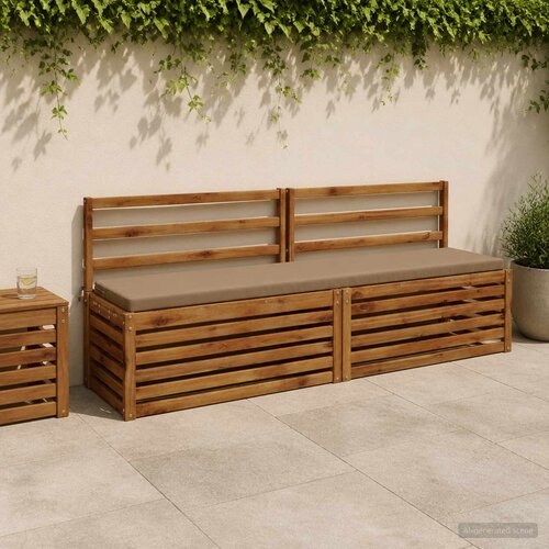  Jastučići za klupe SOEST 2 kom. 100% poliester Sivosmeđa Cijene
