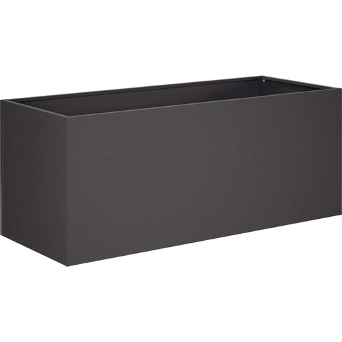  Vrtna saksija Crna 80 x 40 x 40 cm Čelična vrata Slike