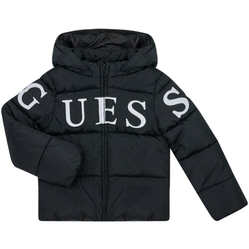 Guess HOODED LS PADDED PUFFER Crna Cijene