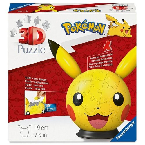 Pokemon Ravensburger 3D Puzzle Ball Pok&amp;eacute;mon Pikachu Slike
