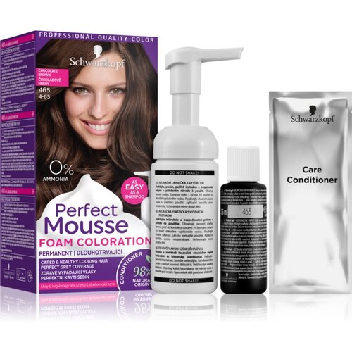 Schwarzkopf Perfect Mousse permanentna barva za lase odtenek 465 Chocolate brown Cene
