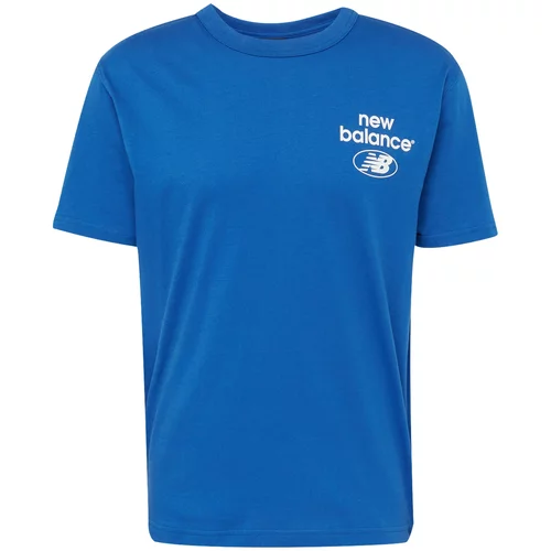 New Balance Majica nebeško modra / bela