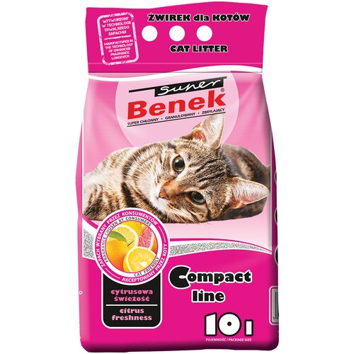Benek Super Compact s citrusi - 10 l (pribl. 8 kg) Cene