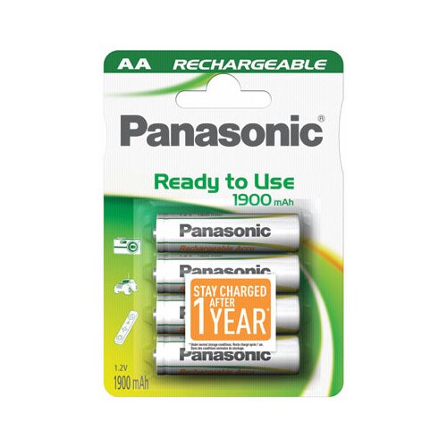 Panasonic 1x4 NiMH Mignon Accu AA 1900 mAh Ready to Use - punjive baterije Cijene