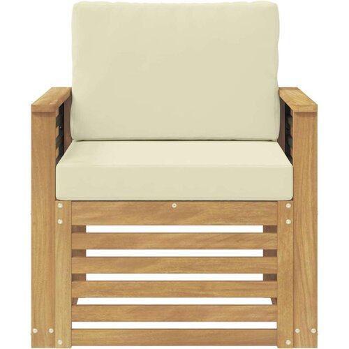  Set vanjskih sofa Poliester Bijela - Bijela i krem Ravni Slike