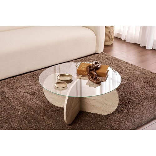 Nordure Klub sto Aeris, 75x35x75 cm, Bež Cijene