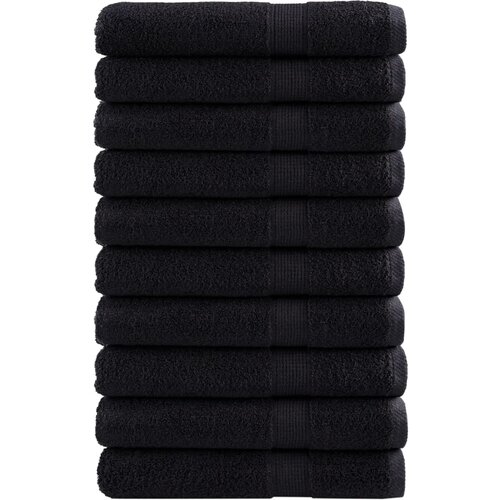 vidaXL Premium brisače SOLUND 10 kos črna 100x200 cm 600 gsm Cene