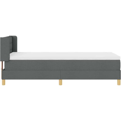  s opruga kutije Tamno siva 200 x 90 cm tkanina Slike