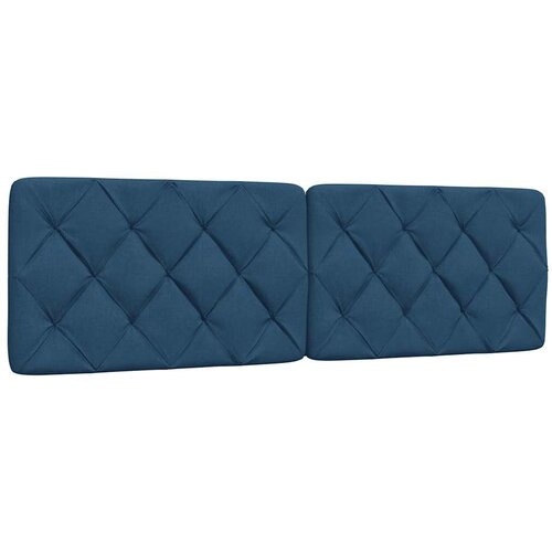vidaXL Vzglavna stranica modra 160 cm blago, (22053368) Cene