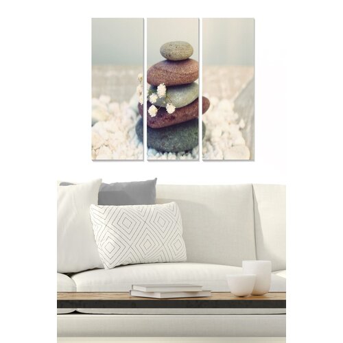 Wallity MDF1058365 multicolor decorative mdf painting (3 pieces) Cene