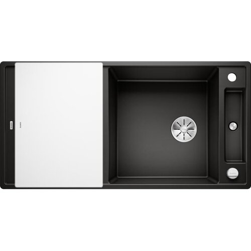 Blanco sudoper AXIA III XL 6 S InFino SILGRANIT CRNA, daska staklo, s dalj. upr. Cijene