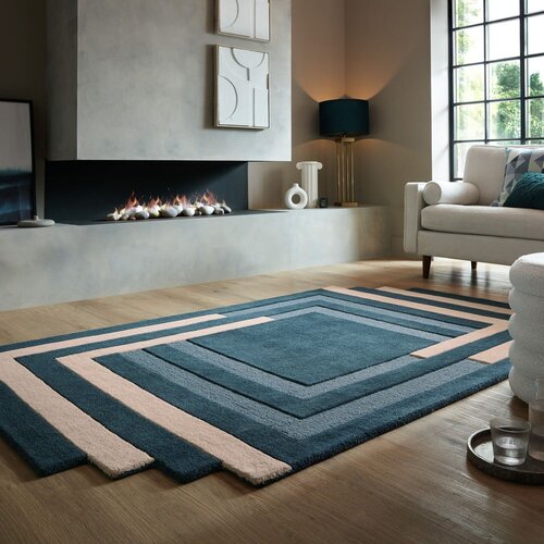 Flair Rugs Temno zelena ročno tkana volnena preproga 120x180 cm Labyrinth Shaped &amp;ndash; Slike