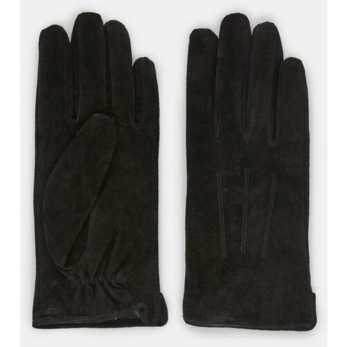 Pieces Black Suede Gloves Nellie - Women Slike