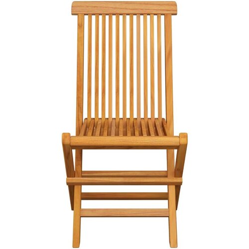 Sklopive vrtne stolice 8 kom od masivne tikovine Slike