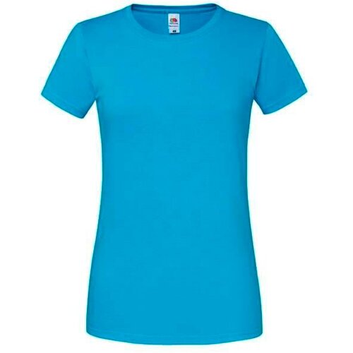 Fruit Of The Loom Iconic 195 Ringspun Premium Premium Blue T-shirt Slike