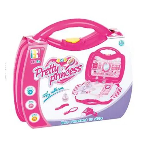 Magic Toys Pretty Princess pink lepotni komplet v prenosni torbi z dodatki Cene