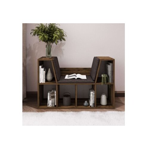 Hanah home polica za knjige livora rustic walnut Cene