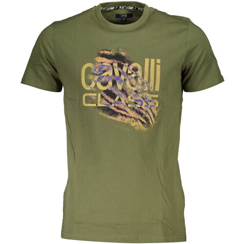 Cavalli Class T-SHIRT SHORT SLEEVE MAN GREEN Cene