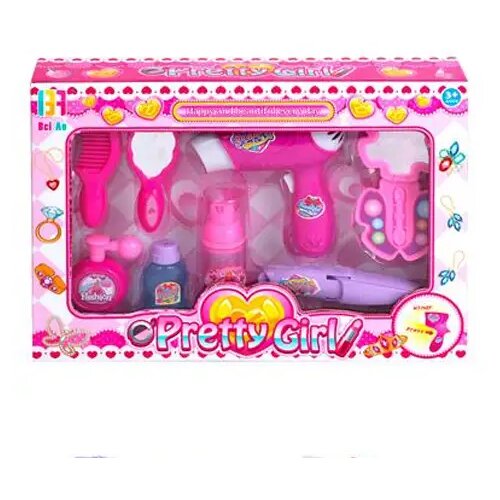 Magic Toys Pretty Girl pink kozmetični set s sušilnikom za lase in dodatki Cene