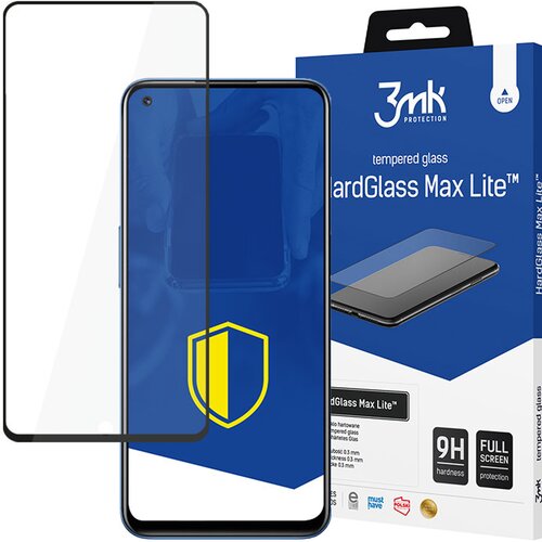3mk KALJENO STEKLO HARDGLASS MAX LITE ZA REALME NARZO 30 5G FILM, (22001621) Slike