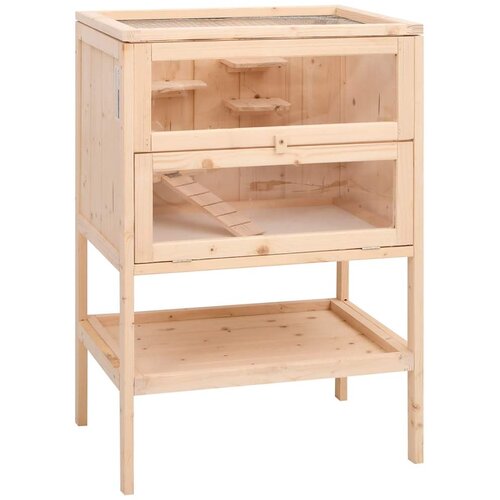 Kavez za hrčka 55x40x80 cm Masivno drvo jele Cene