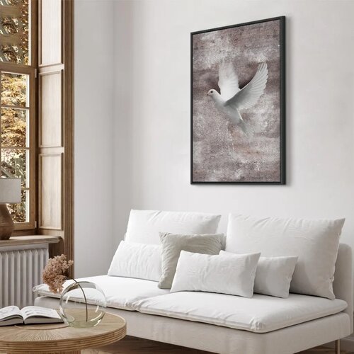  Slika - Love in Flight (1 Part) Vertical 60x90 U crnom drvenom okviru Slike