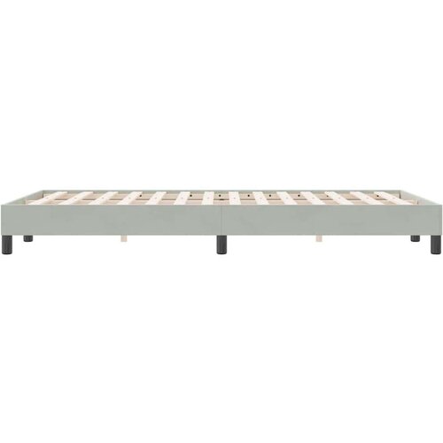 VidaXL Okvir kreveta bez madraca svijetlo sivi 120x220 cm bar&amp;scaron;un Slike