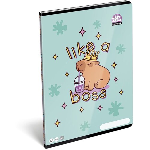 ICO ICO: Lizzysuli Lollipop Capybara potiskan nečrtan zvezek A4 80-32 Cene