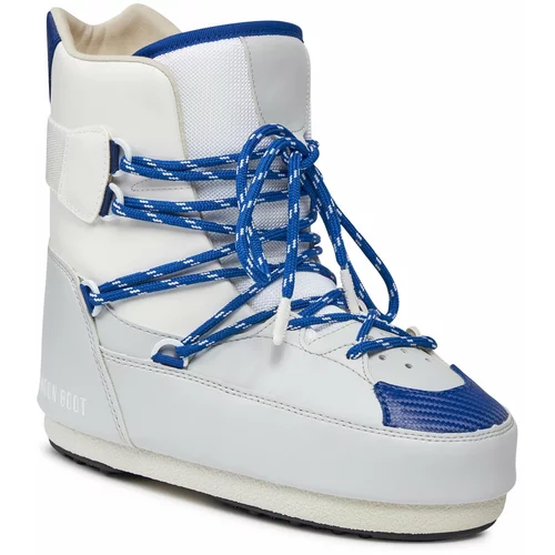 Moon Boot Škornji za sneg Sneaker Mid 14028200003 White/Lt.Grey/Blue