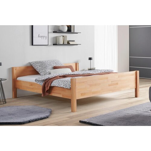 MID.YOU POSTELJA 200 cm x 180 cm , les bukev (jedrovina) Cene