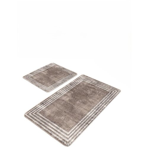Mila Home Rjave žametne kopalni&amp;scaron;ke preproge v kompletu 2 ks 60x100 cm &amp;ndash; Slike