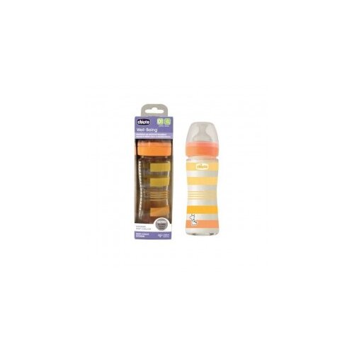 Chicco wb staklena flašica 240ml, silikon,uni. Slike