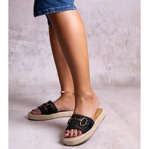 D/CEO Black sandals on a block heel Millo Cene