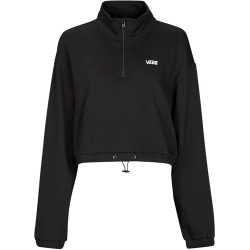 Vans LEFT CHEST HALF ZIP FLEECE Crna