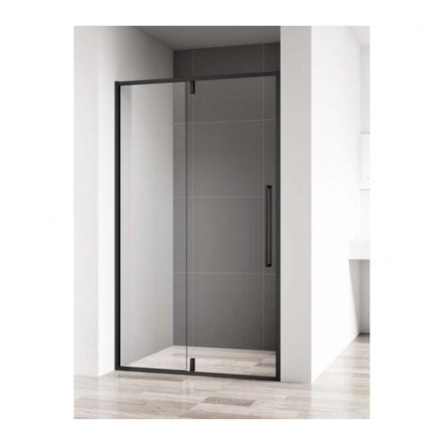  Stakleni paravan 100x200, 6MM C-02-B6100 CRNI MAT RAM SA PIVOT VRATIMA Cijene