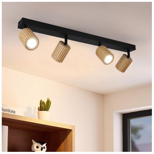  Brilagi - Reflektor MODERN WOOD 4xGU10/8W/230V drvo/crna Cene
