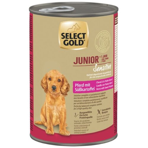 Select Gold Sensitive Junior konjetina s batatom 400 g konzerva Cijene