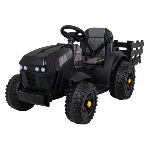 Traktor na akumulator s prikolico Titanium - črn Cene