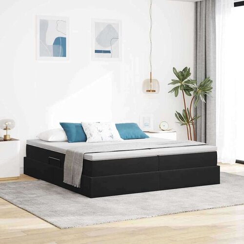  Krevet s madracem i skladi&scaron;tem Crna 180 x 200 cm Bar&scaron;un Cijene