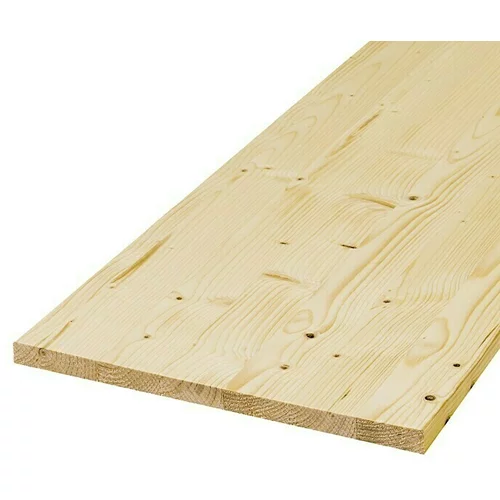 EXCLUSIVHOLZ Masivna drvena lijepljena ploča (Smreka/jela, 2.000 x 400 x 28 mm)