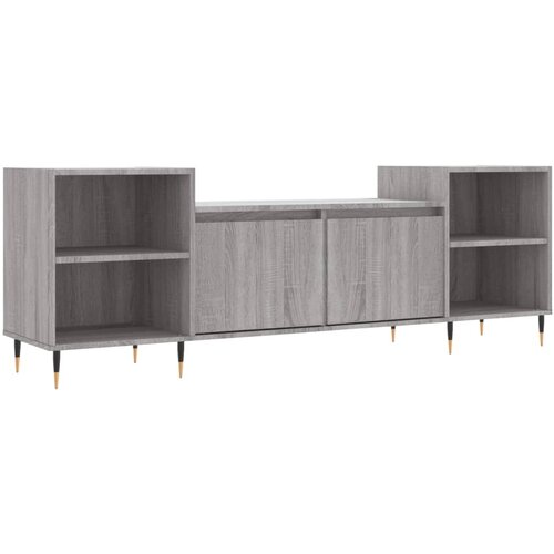  TV ormarić boja hrasta sonome 160x35x55 cm konstruirano drvo Siva Slike