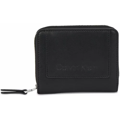 Calvin Klein Ženska denarnica Ck Set Zip Around W/Flap Md K60K611099 Črna