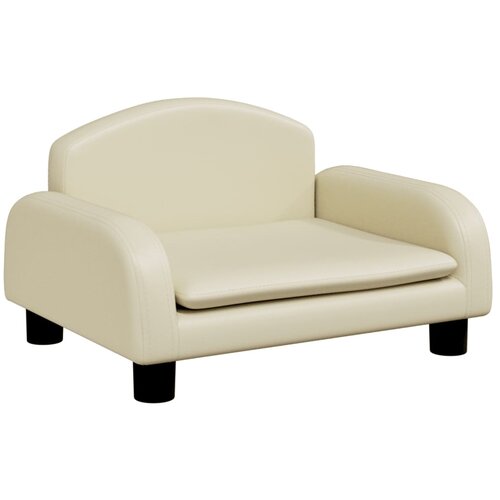 Maison Chic Otroški kavč - Otroški divan - Otroški sedež krem 50x40x30 cm umetno usnje, (21729620) Cene