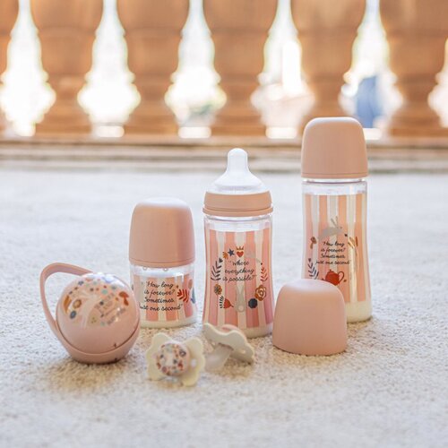 Suavinex Wonderland SX Pro Physiological Anti-Colic bočica za bebe L Dense Flow 6 m+ Pink 360 ml Slike